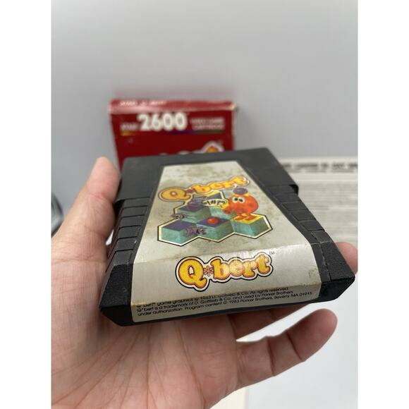 Q Bert Atari 2600 Complete Set In Original Red Label Box W/ Manual - Picture 5 of 10